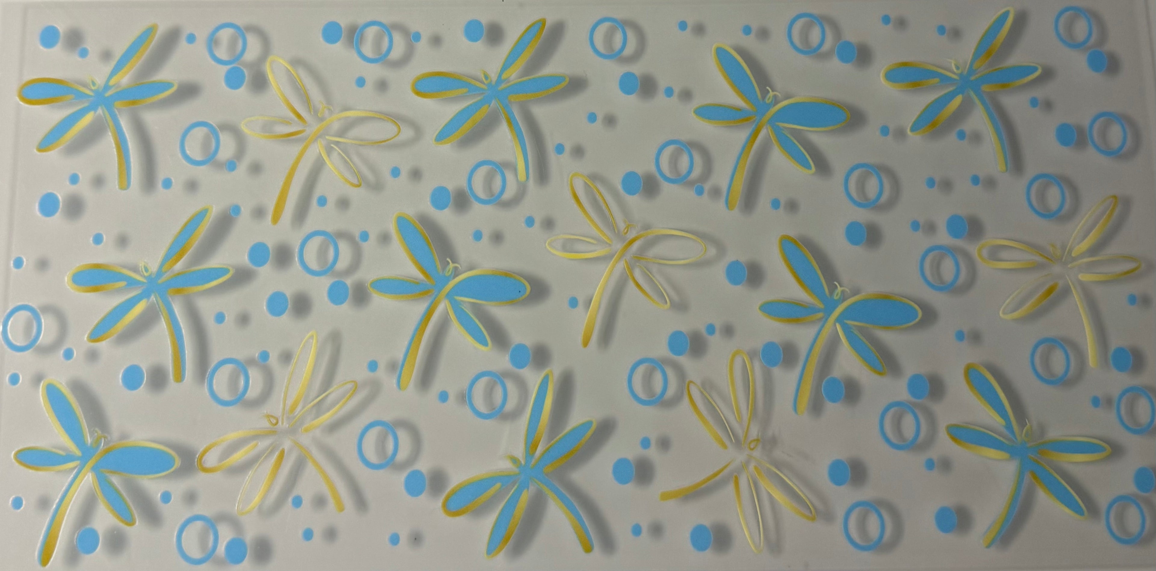 Blue and Gold Dragonflies