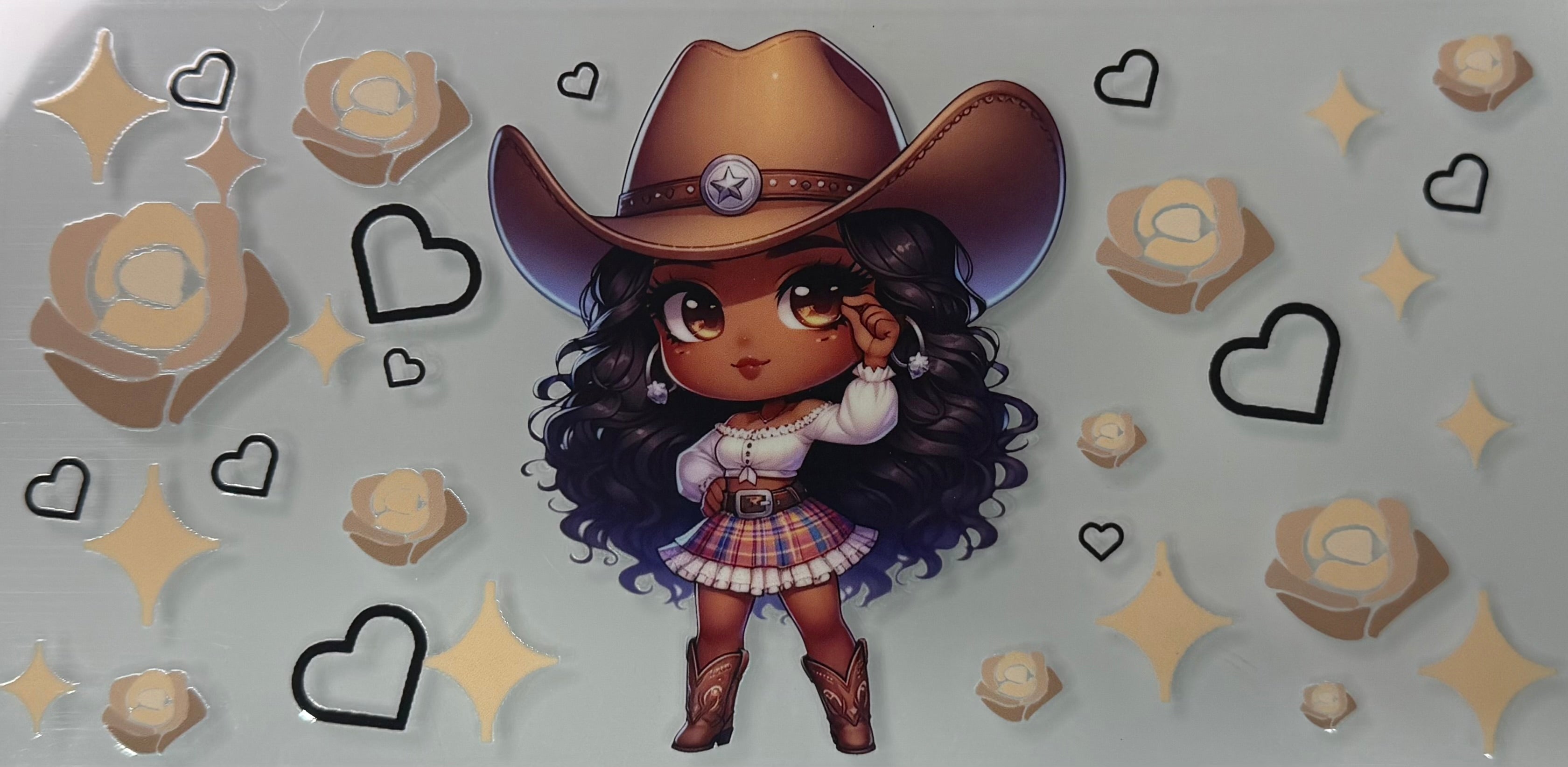Brown Cowgirl Angel