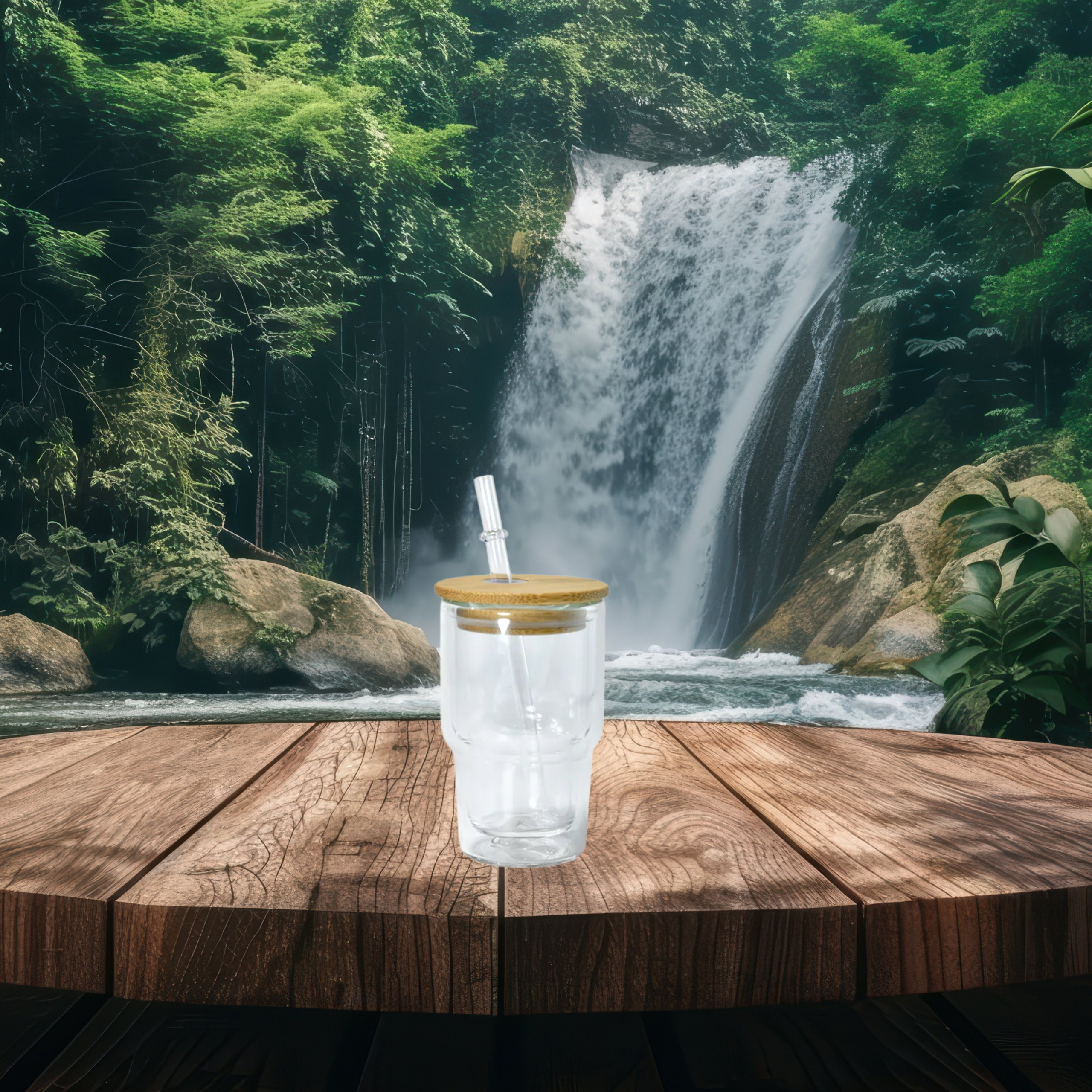 3oz Glass Snow Globe Shot Glass